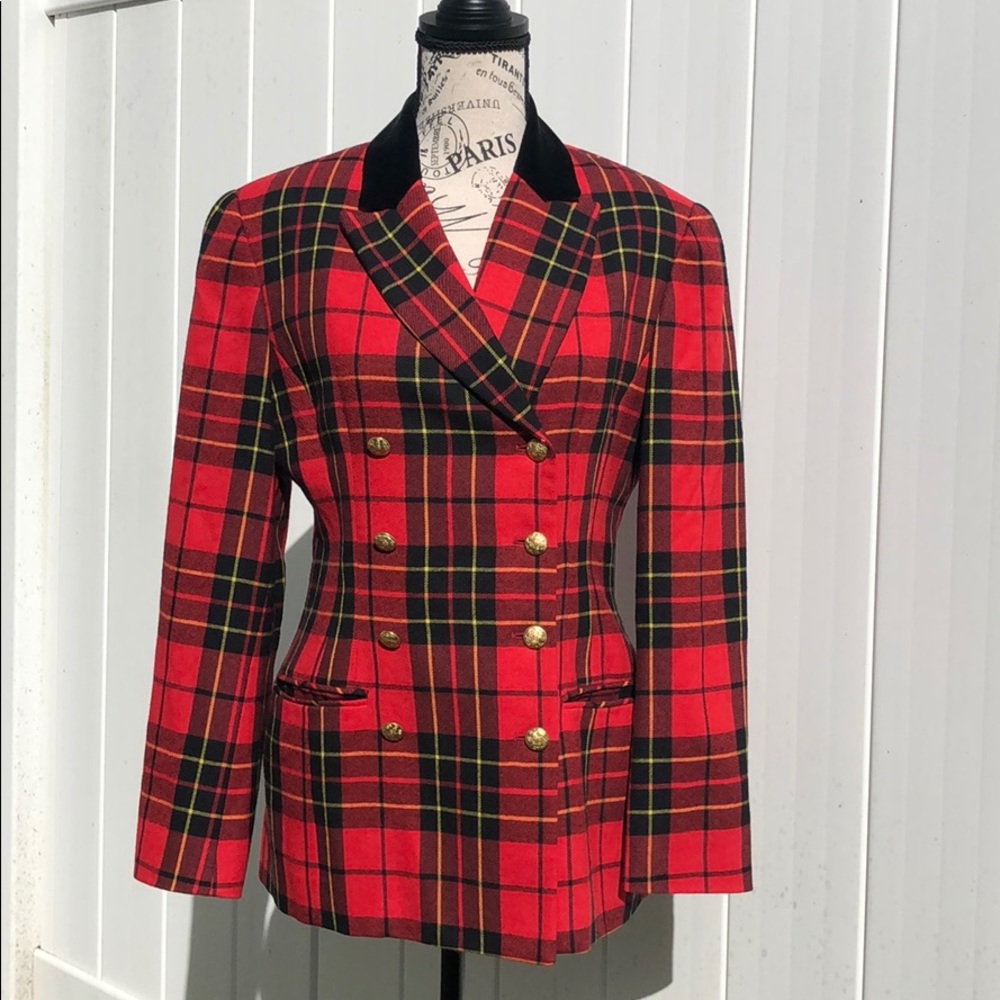 Vintage plaid coat